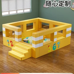 Children's Sand Basin Soft Ocean Ball Pool Kindergarten Crash Barrier Fence Indoor Playground Soft Bag Bobo Ball Pool