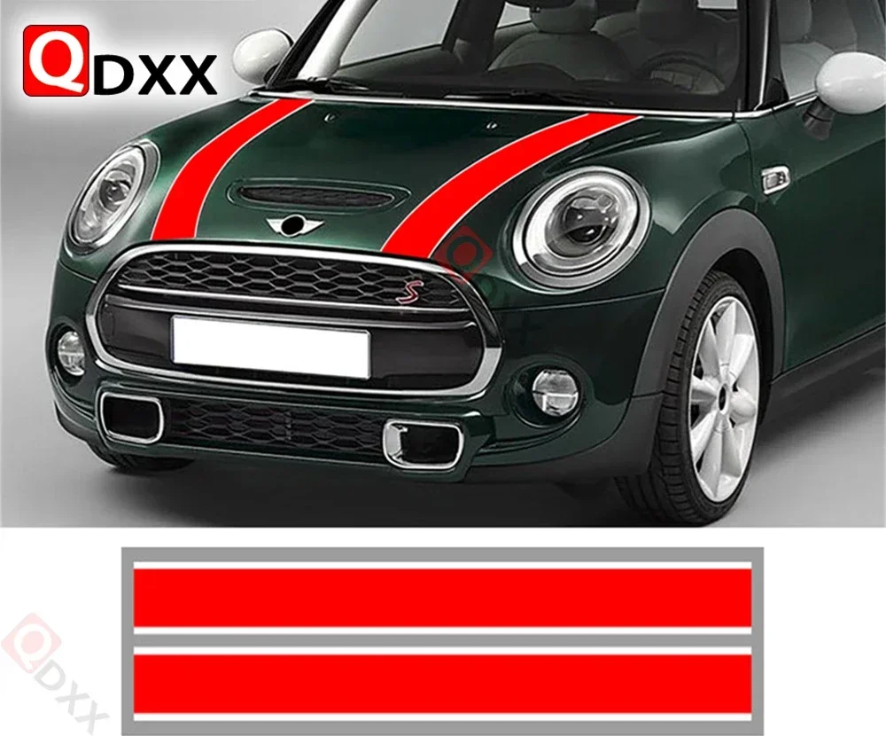 

Наклейка на капот автомобиля, полоса-деколь на крышку двигателя для MINI Cooper R55 R56 R60 F54 F55 F56 F60 R50 R53 R58 R59 R61 R57, аксессуары