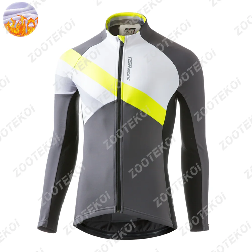 

Мужская велосипедная куртка из термофлиса, зимние велосипедные куртки с длинными рукавами, теплая мягкая ткань, дышащая велосипедная одежда Pro Team