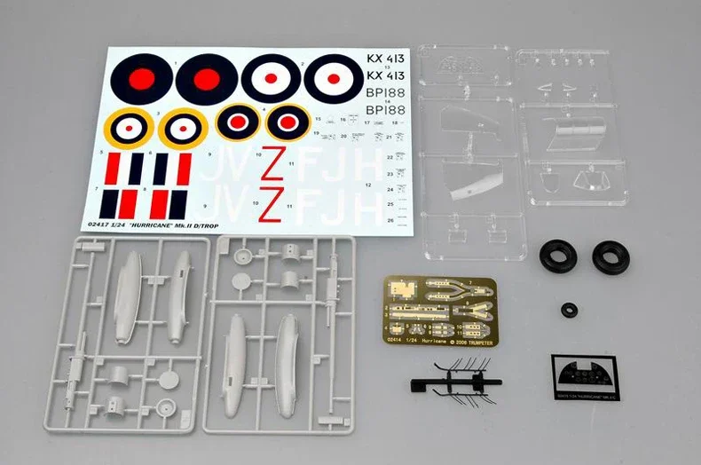 trumpeter-02417-1-24-hurricane-britanico-mkii-d-trop-avion-de-combate-modelo-de-avion