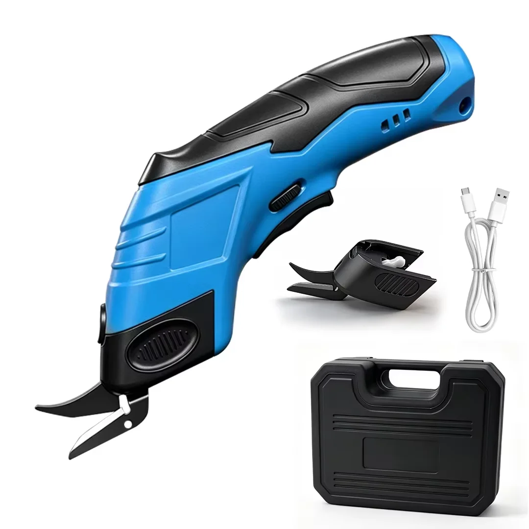 Cordless Electric Scissors Handheld Cutting Machines For Cutting Fabrics Carpets Soft Leather Type-C USB Charging