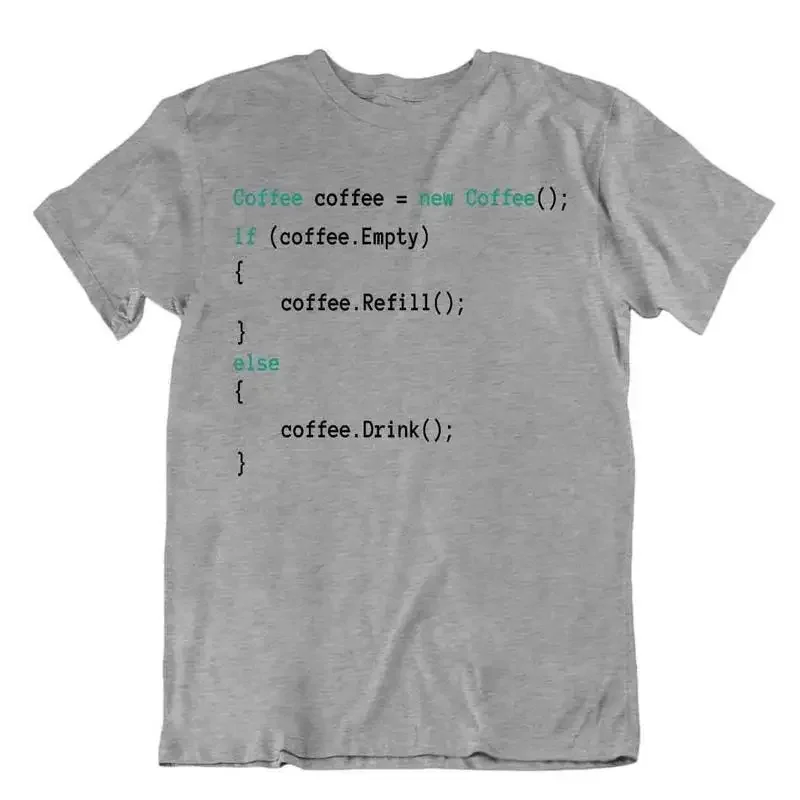 Coffee Coding Tshirt Computer Programmer T Shirt Funny Shirt Idea Tee
