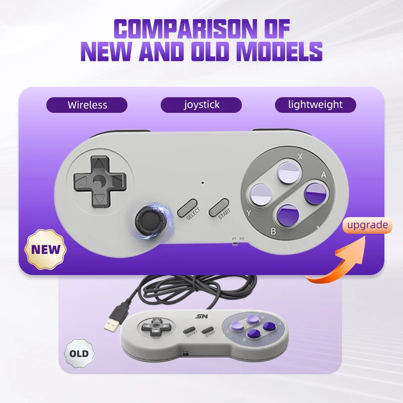 لوحة ألعاب لاسلكية مع جهاز تحكم للألعاب الروك ، عصا تحكم مزدوجة ، SNPRO ، SF2000 ، SF900 ، SN-PLUS ، SG800 ، Y2 ، SG ، SG16 ، MD-MINI