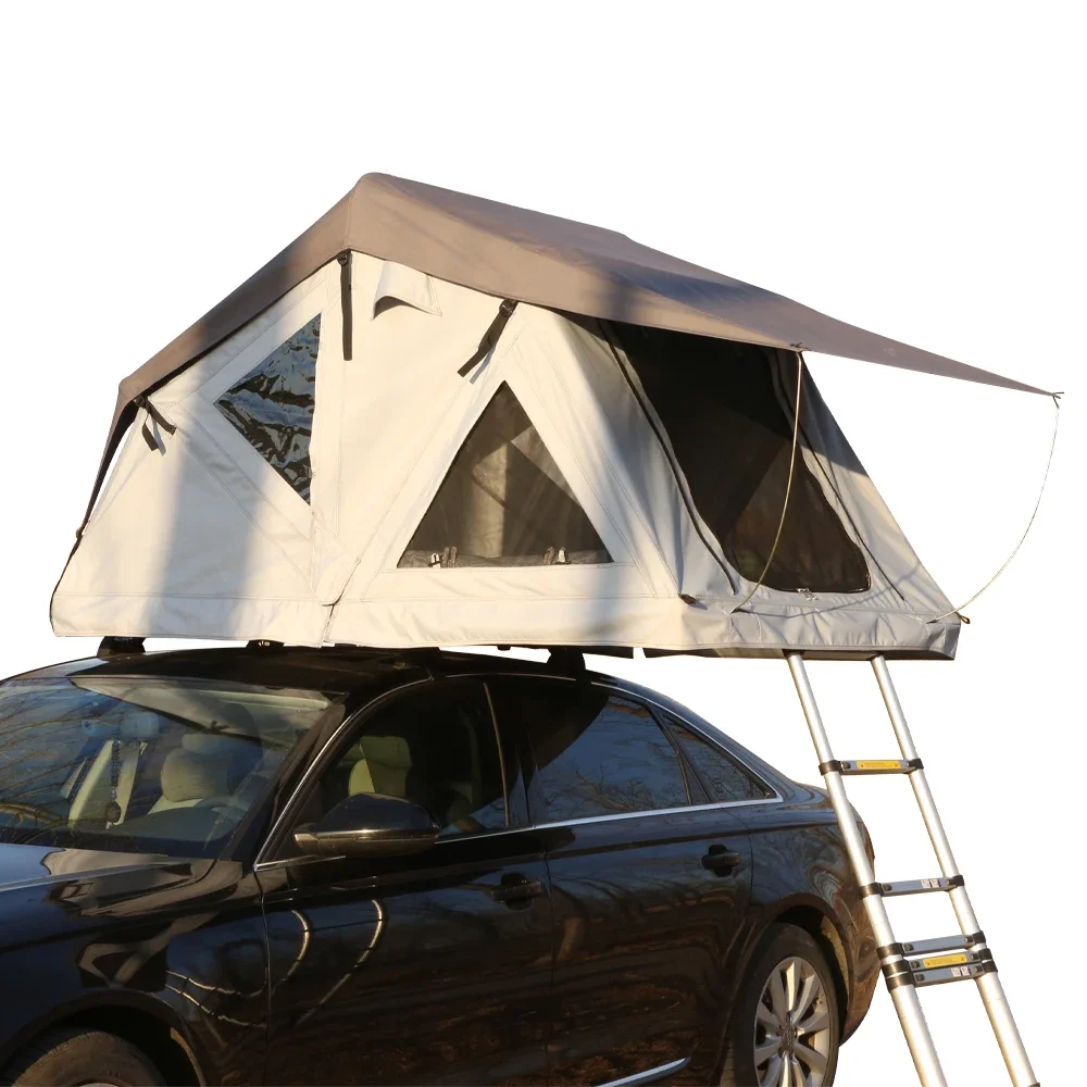 Suv Car Camping Mini Polyester Cotton 1-2 People Roof Top Tent with Skylight