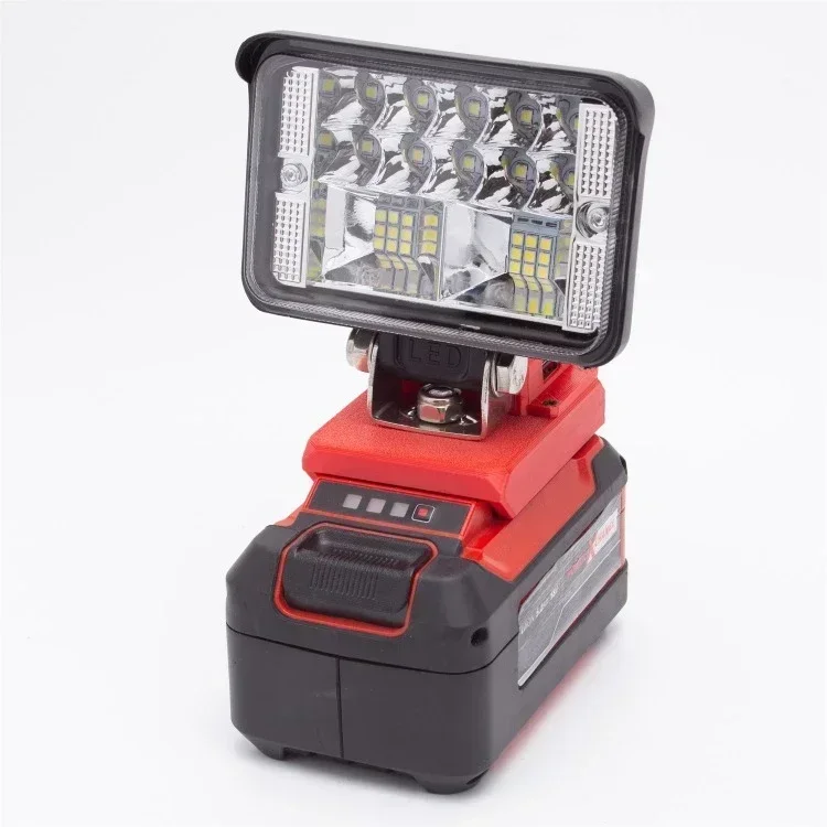 Portable Wireless Tool Light For Einhell/Ozito 18V Li-Ion Battery With USB LED Construction Work Light  Actual Power 12W