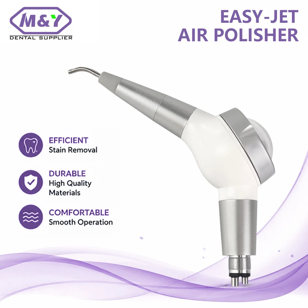 Dental Air Polisher Air Prophy Jet Sandblaster Handpiece 2/4 Holes Teeth Stain Removal Polishing Dentistry Tool