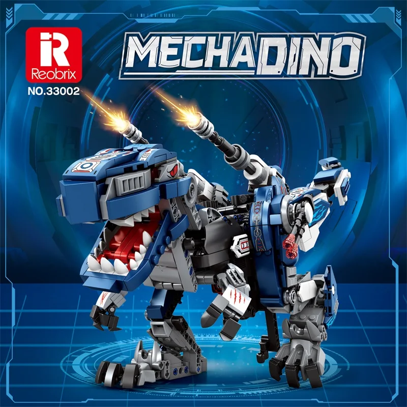 

Technical Dinosaur Model Building Blocks MOC Mecha Dino Variety Robots Car High Tech Bricks Set Christmas Gift Toy Boys Children