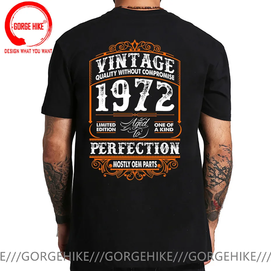 Vintage Legends Were Born In 1972 T Shirt Made In 1972 Limited Edition All Original Parts T-shirt Perfect Birthday Gift Clothing