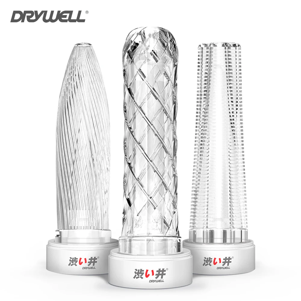 DRY WELL 3pcs Condoms with Spikes Reusable Condoms Male Sleeve for Penis Extender Enlargement Cock Delay Sex Intimate Goods