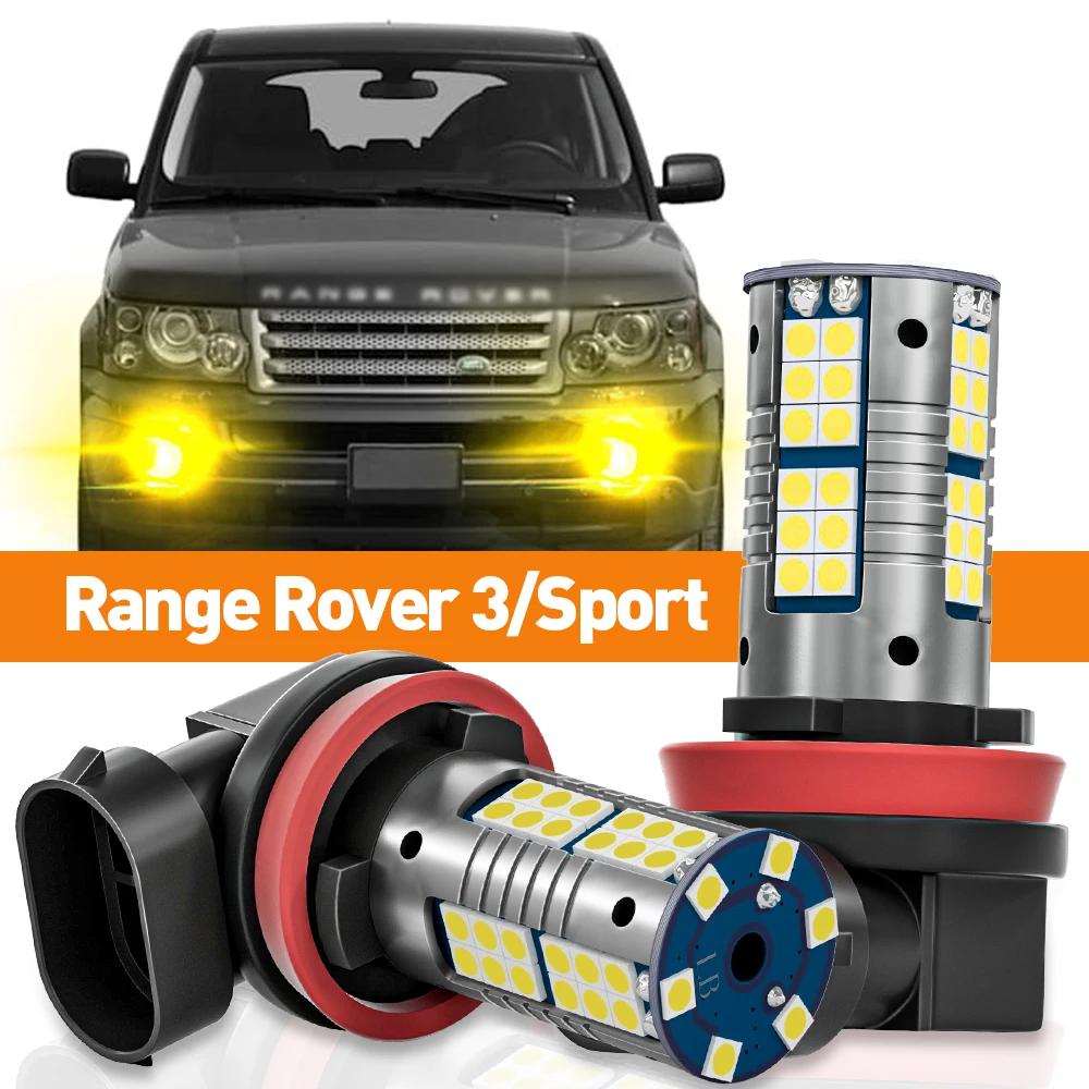 2pcs LED Fog Light For Land Rover Range Rover 3 Sport 1 2005 2006 2007 2008 2009 2010 2011 2012 2013 Accessories Canbus Lamp