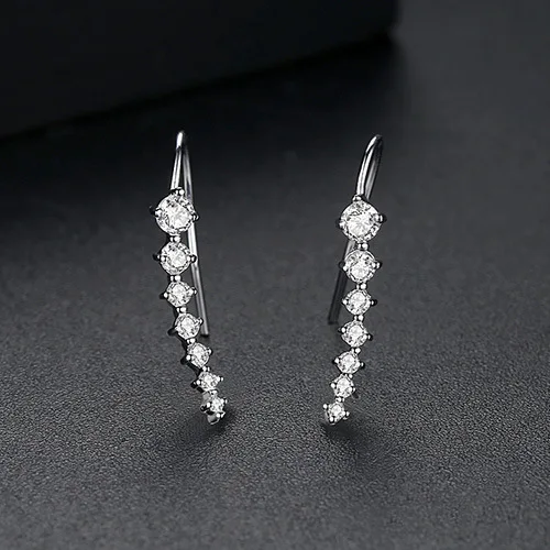 Hemiston a line Shine Zirconl Earring, European Romantic Jewelry Gift For Women TF Gift