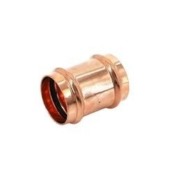 ID 15-54mm Purple Copper Double Clamp Pressure Pipe Fittings Direct V-shaped Clamp Pressure Straight Through Water Pipe Joint