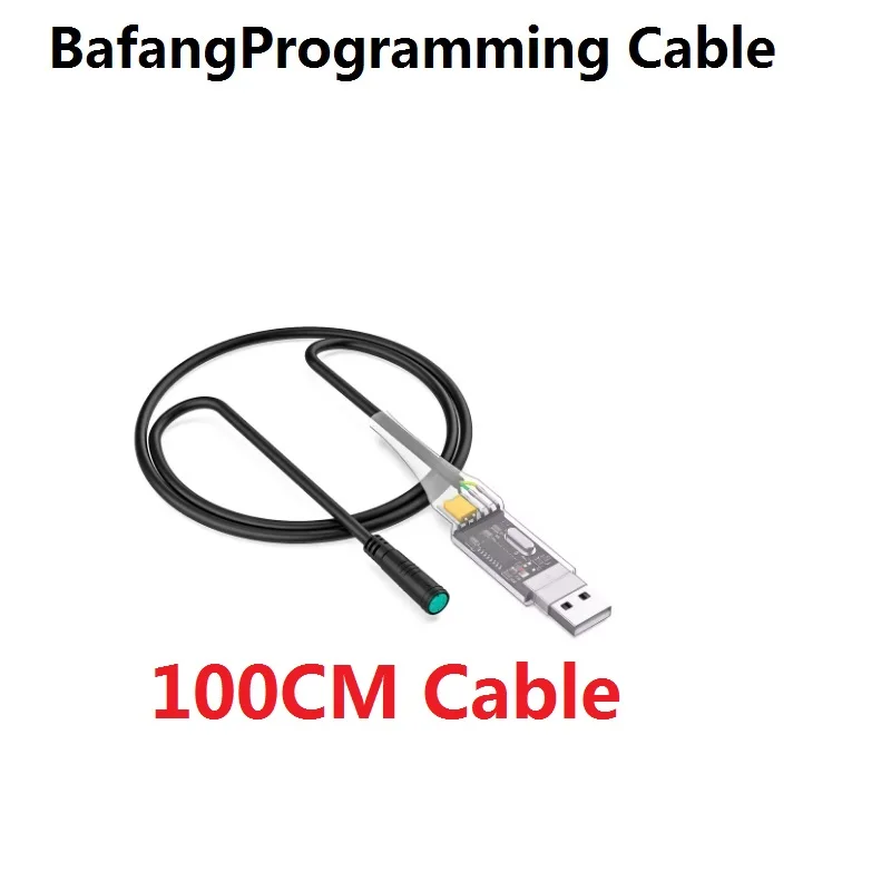

USB Programing Cables for Bafang Mid Drive Kit BBS01 BBS02B BBSHD to Changes PAS Speed Parameters 43.3" Length