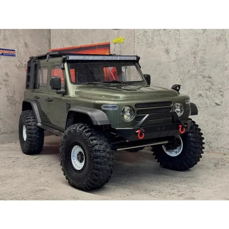 RC Crawler Truck Custom Aluminum Alloy Competitive Short Front Bumper Performance Mod For 1/8 YK4084 Racing Model Upgrade Parts