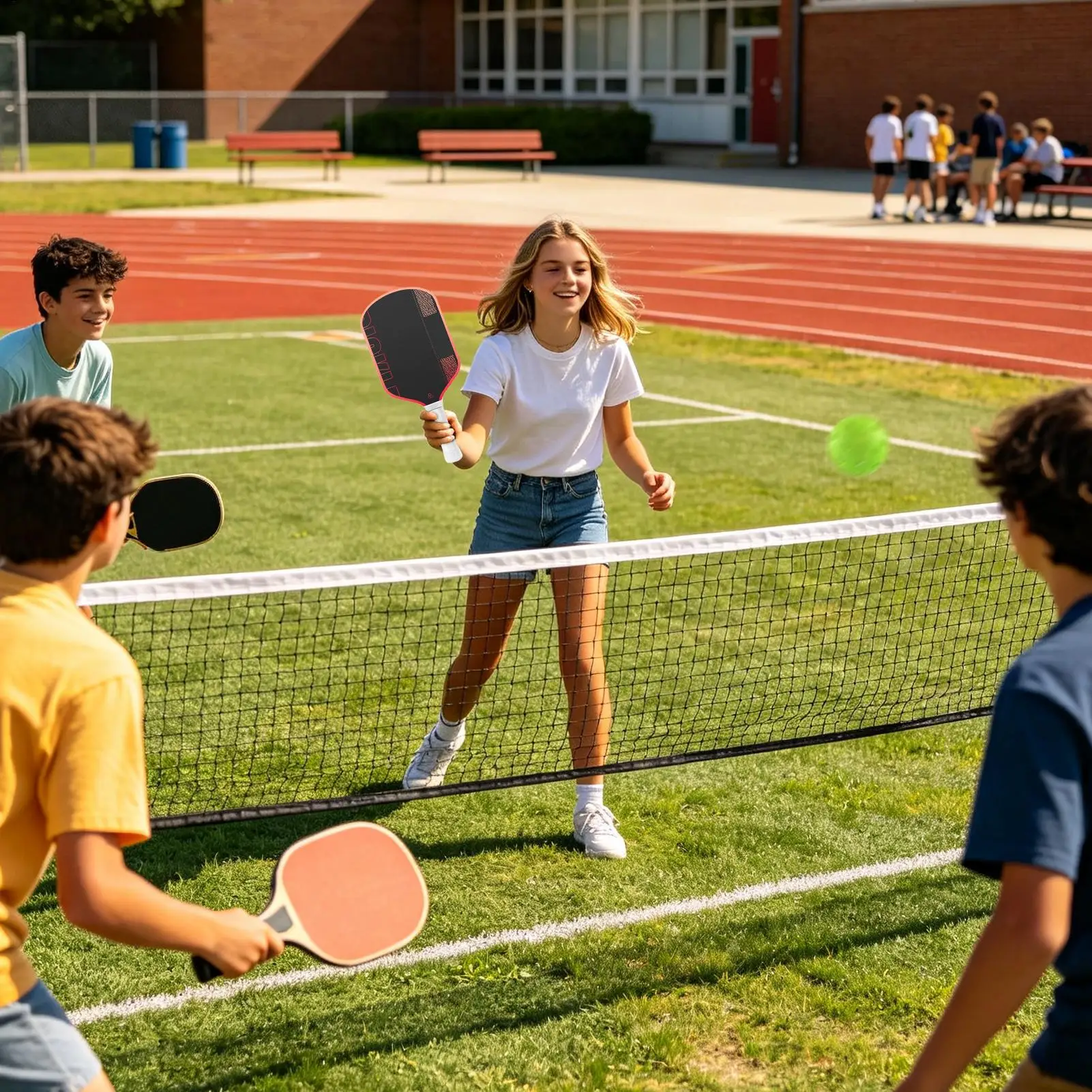 Pickle Ball Paddles For Men Carbon Fiber Sports Practice Racquet Outdoor Pickle Ball Paddles For Beginners Professionals