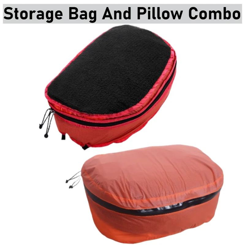 

Ultralight 2-in-1 Camping Pillow Stuff Sack 6L Waterproof 15D Nylon Outdoor Storage Bag for Backpacking Hiking Travel