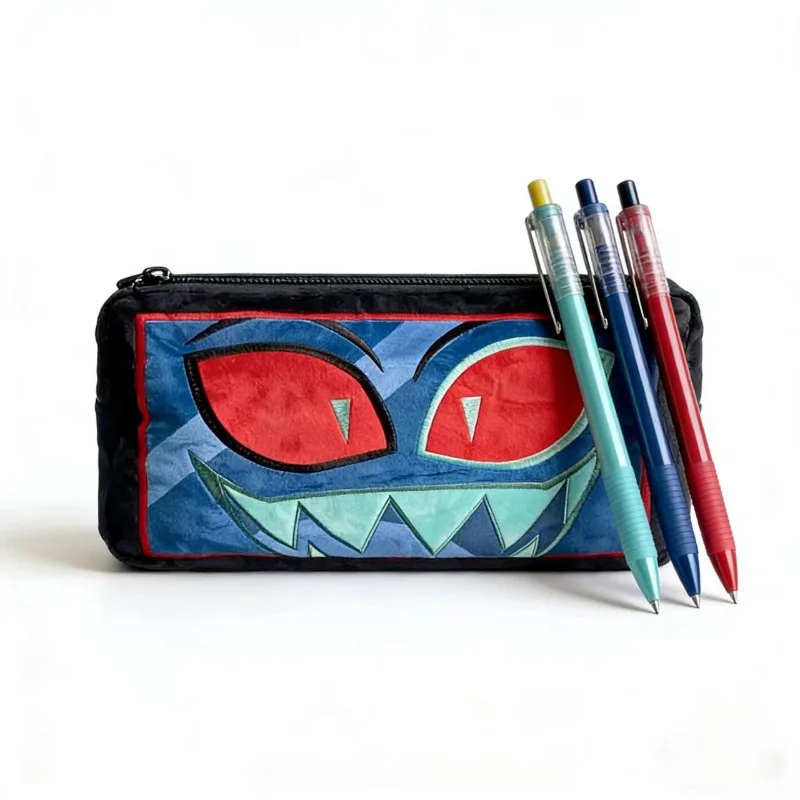 

New Hazbin Hotel Creative Expression Vox Pen Bag Peripheral Plush Coin Purse Large Capacity Student Pencil Case Storage Bag