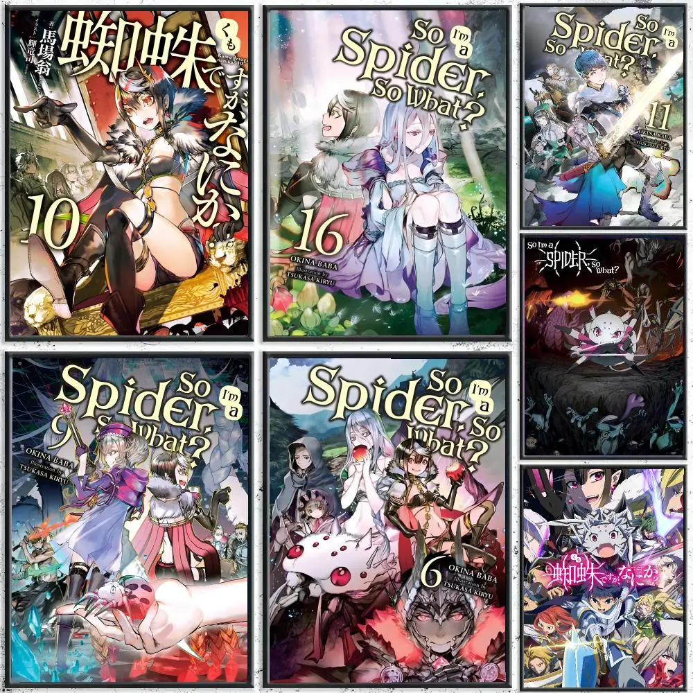 Anime S-So I'm a Spider, So What? Poster Reteo Wall Art Aesthetic Room Decor Print Living Room