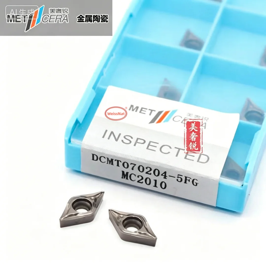 METCERA DCMT070202 DCMT070204 DCMT11T304 DCMT11T308-5FG MC2010 2PS 5MT 1HQ PV2110 MC1020 Carbide Insert DCMT  Inserts