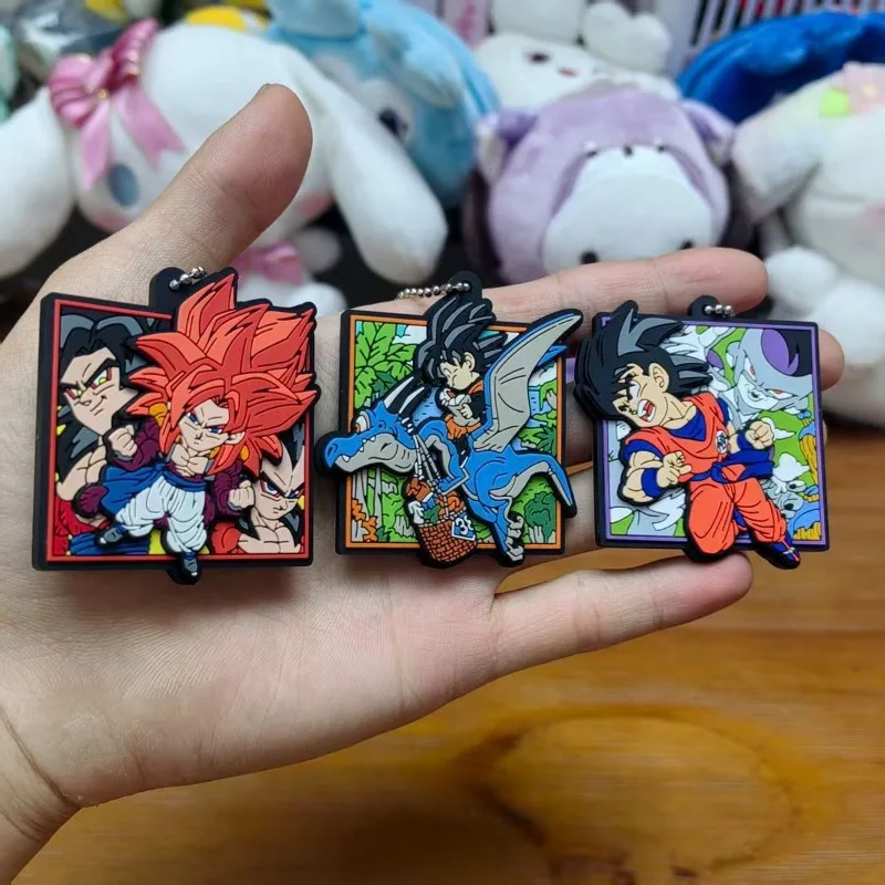 Dragon Ball Son Goku Vegeta Anime periférico goma colgante llavero mochila accesorio decorativo creativo