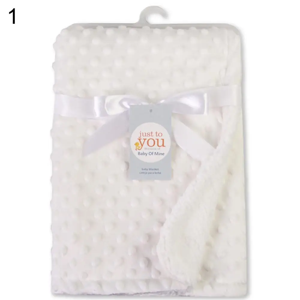 Dual Layer Embossed Bubble Warm Soft Infant Baby Breathable Blanket Wrap Cover