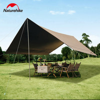 Naturehike Camping Sun shade UV Waterproof PU18000 Outdoor Tarp Large Space 17㎡ Shelter Black Coating Canopy Awning Vinyl