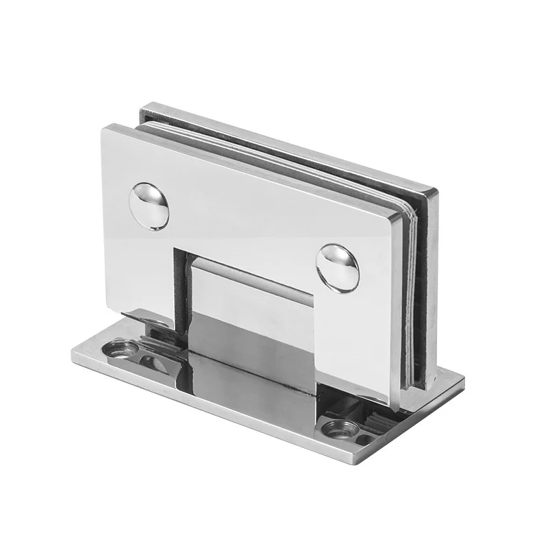 Stainless steel bathroom folder Bathroom glass clamp Hinge bright surface 90 135 180 degree Automatic shutdown durable strong