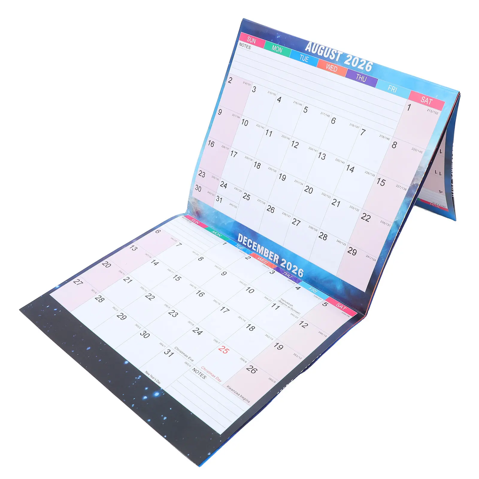 

2026 Yearly Wall Calendar Double Sided Dry Erase 12 Month Planner for Home Office School Reusable Wall Hanging Calendar with