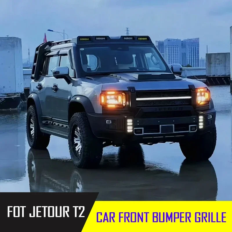 Fit for JETOUR Traveler T2 2023-2025 Automobile JMK Official Front Bumper Front Grille Automobile Exterior Trim Piece