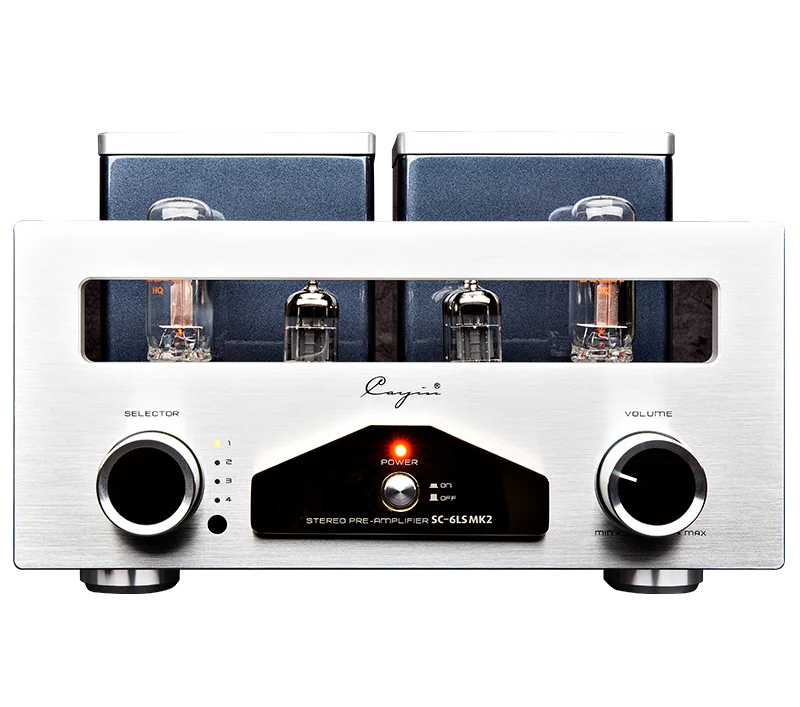 

SC-6LS Mk2 Vacuum Tube Preamplifier Pre Amp 12AU7EH 22DE4 15db Gain Output 2~22v With Remote Control 350mv