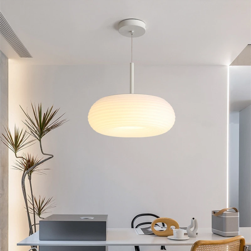 Modern Minimalist Environmentally Friendly PE Ceiling Pendant Light Kitchen Dining Table Bedroom Led Interior Decoration Lamp