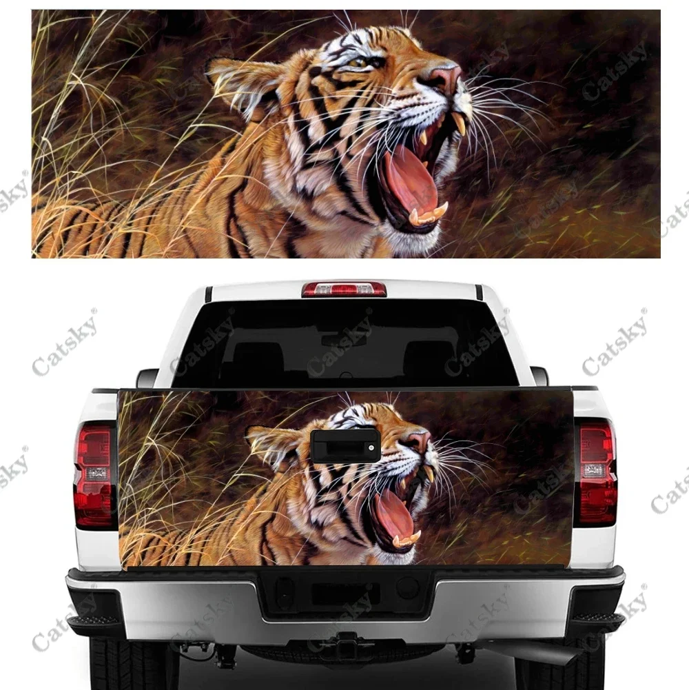 

tiger animal Car rear tail sticker modified package design painting suitable for SUV car truck package sticker decal