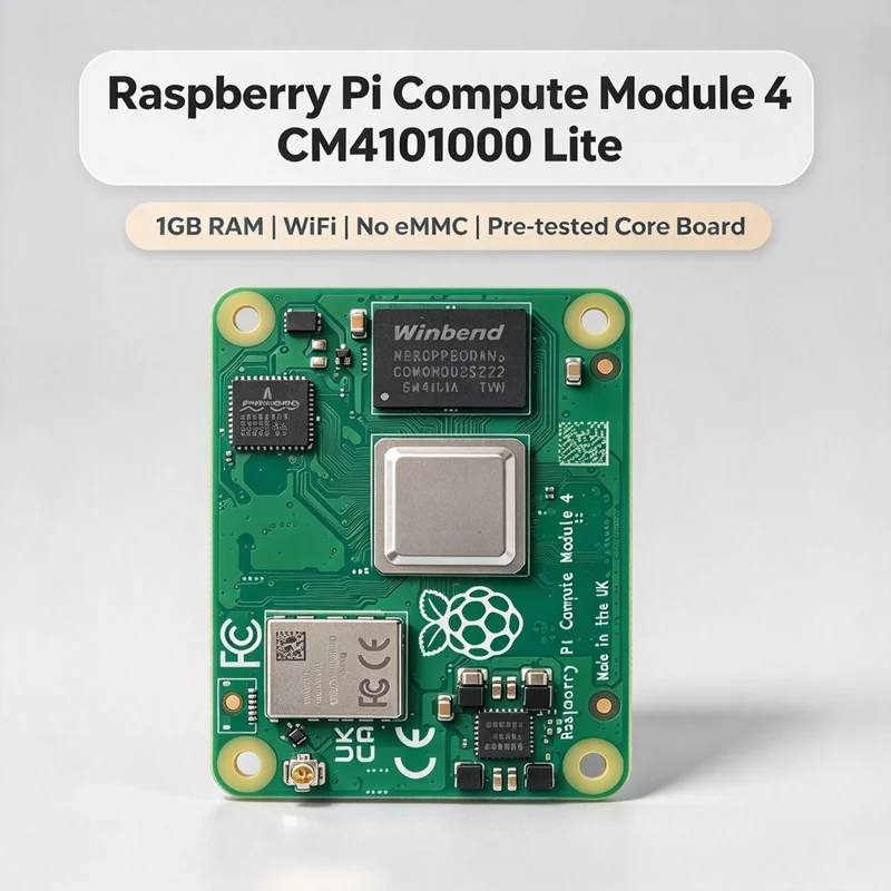 Raspberry Pi Cm4101000 Core Board Lite With Wifi 1gb Ram Compute Module 4 Pre-tested Development Core Board No Emmc
