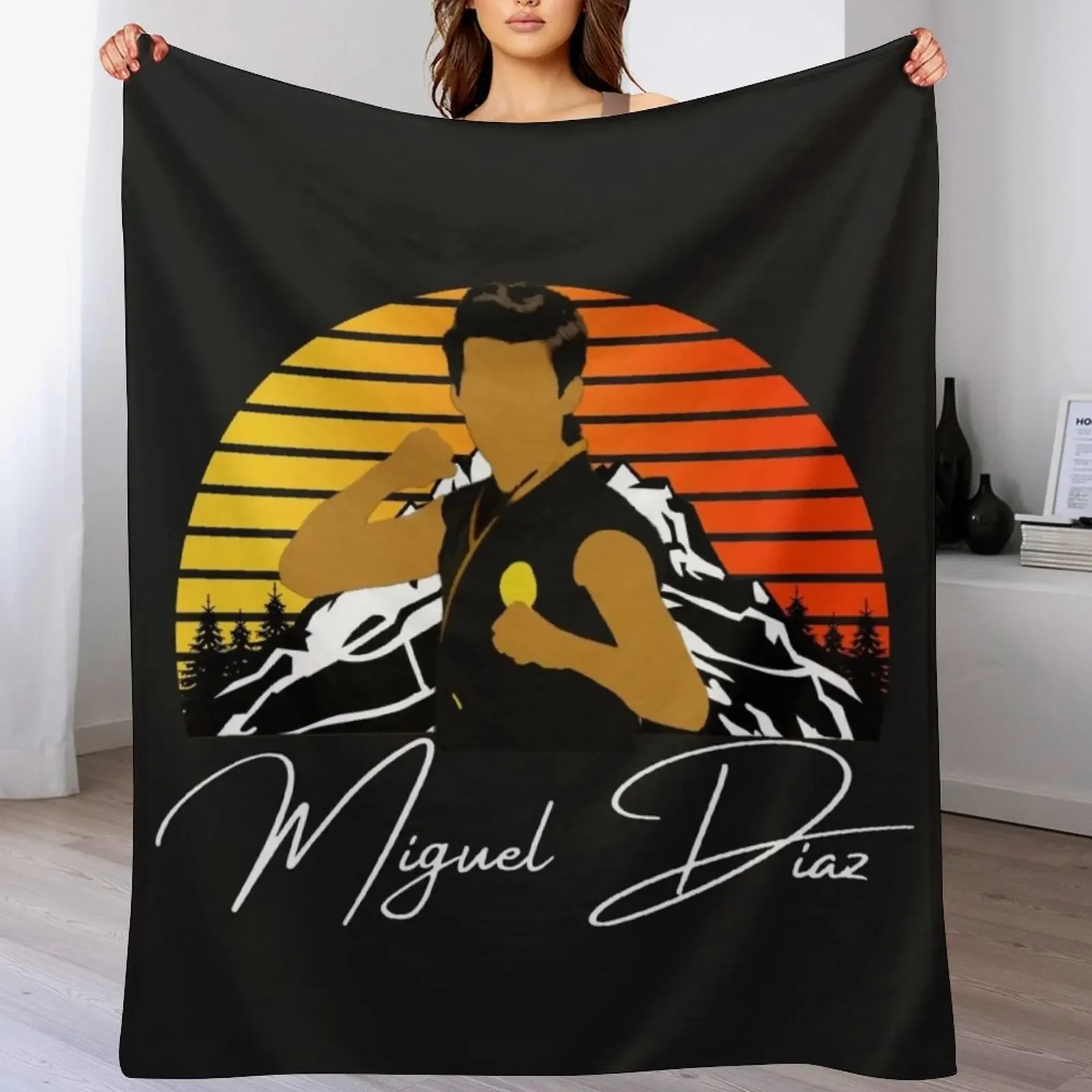 

Miguel Diaz Throw Blanket Softest Hairy Beach Blankets