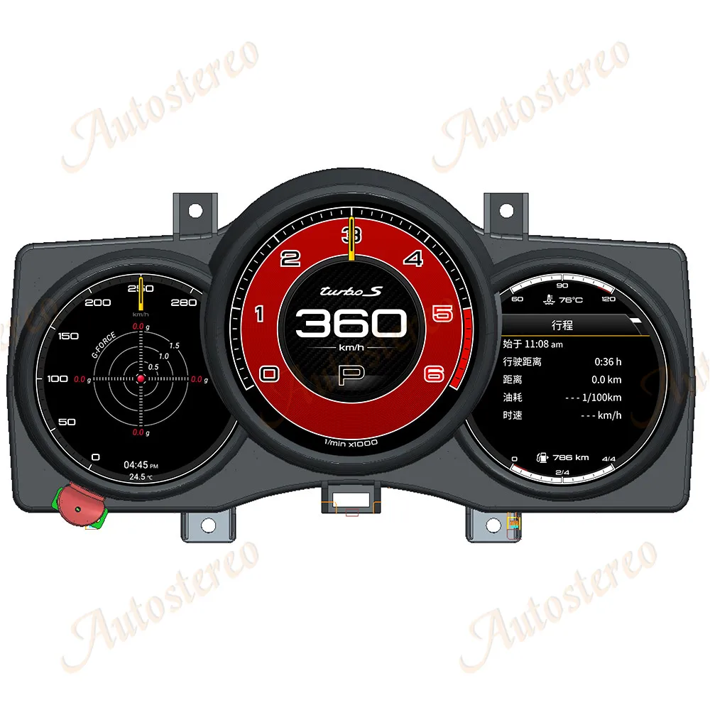 

Цифровой кластер для Porsche Cayenne Panamera 2014-2023, GPS Navi, полный ЖК-дисплей, приборная панель автомобиля, измеритель скорости, плеер