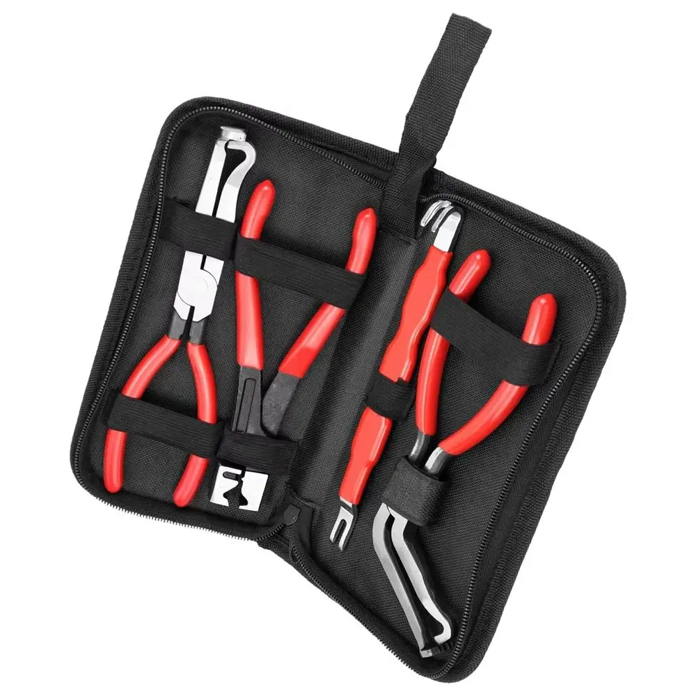 

5Pcs Electrical Disconnect Pliers Set With Gloves Car Fuel Line Wiring Sensor Connector Quick Release Repair Tools Kit