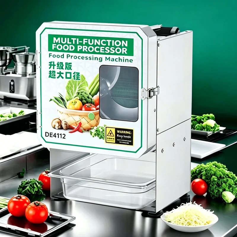 Household Portable Electric Vegetable Slicer Shredder Segmenter For Commercial Scallion Processing Vegetable Cutting Machine