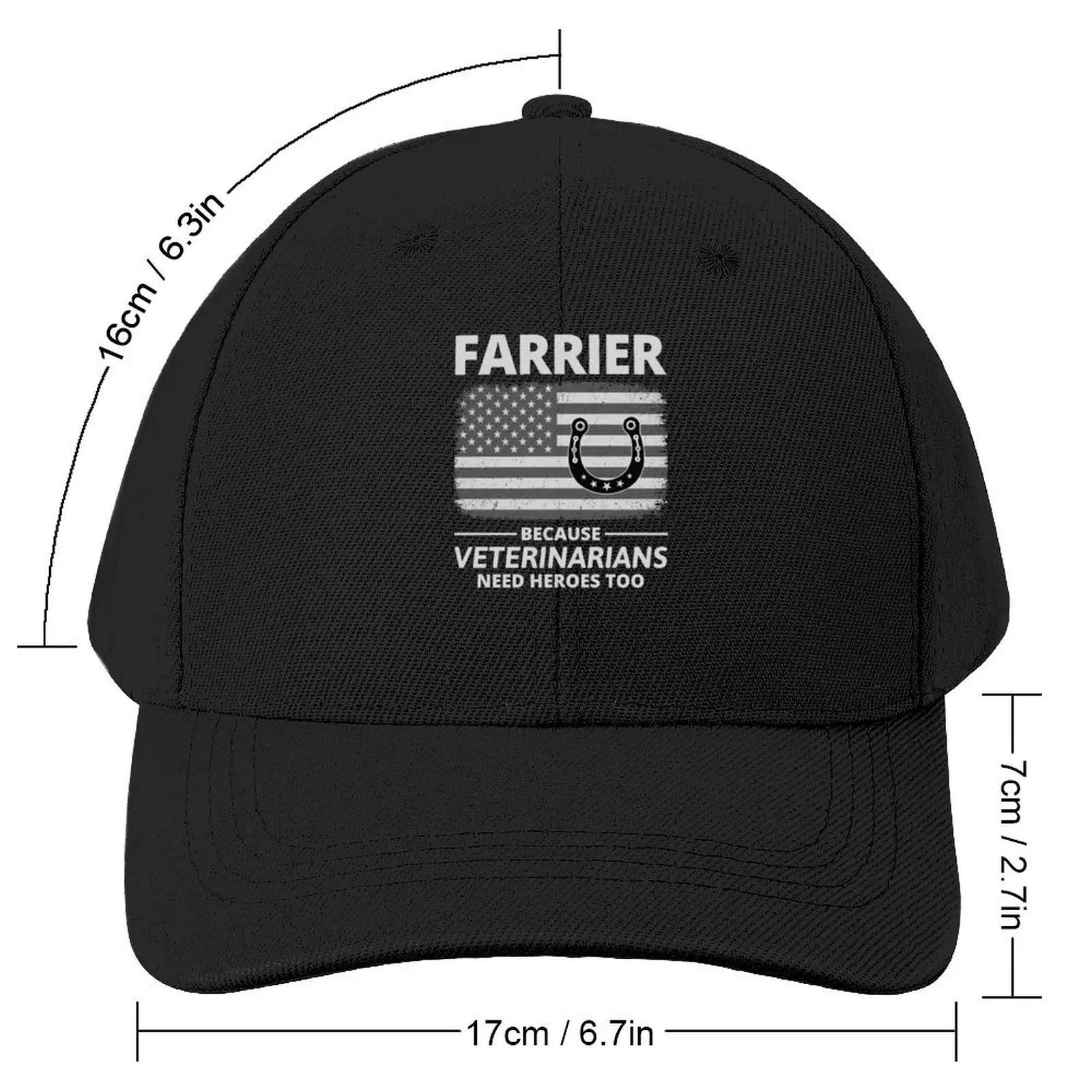 4th of July Farrier American Flag Patriotic Baseball Cap Sunscreen Ball Cap Golf Wear Mens Hats Women's