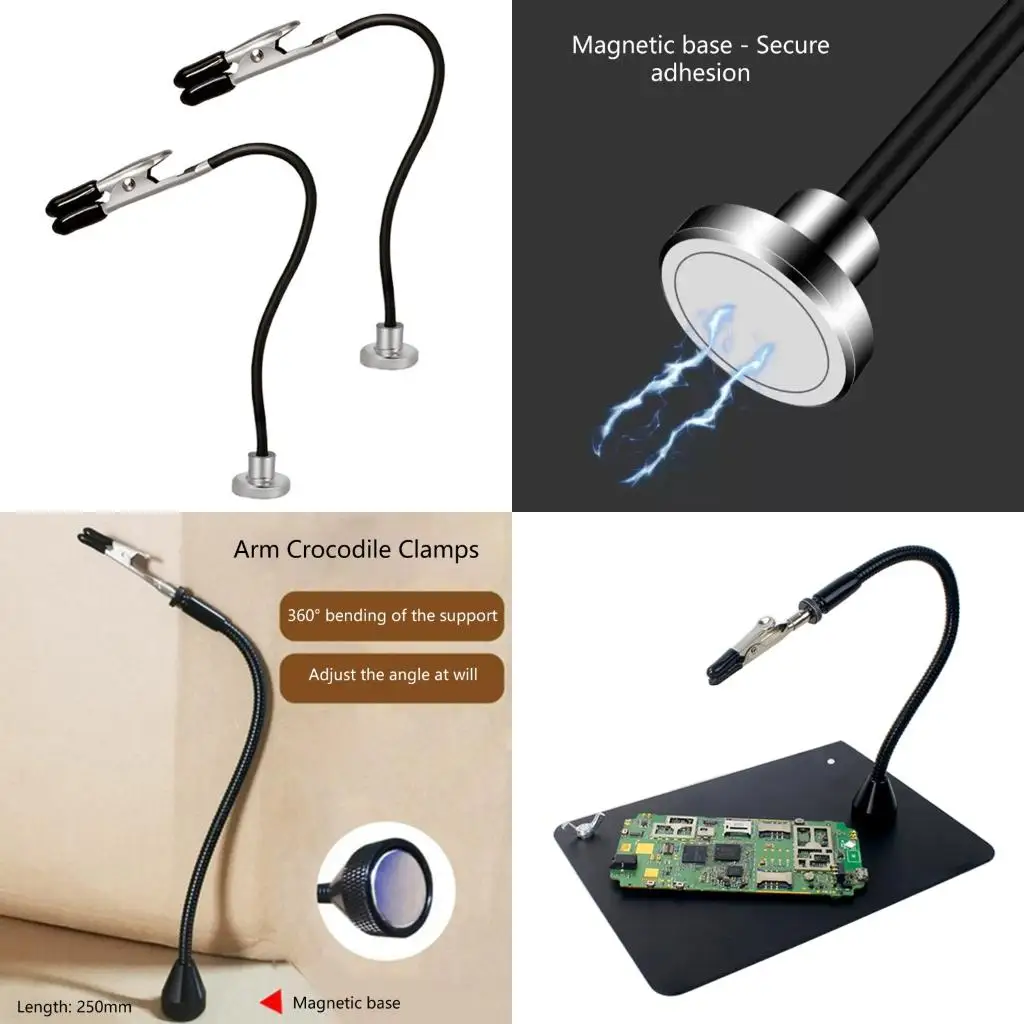 

Гибкая пайка, руки помощи с зажимами на гибкой стойке, держатели печатных плат для электроники, сварочный ремонт, высокое качество