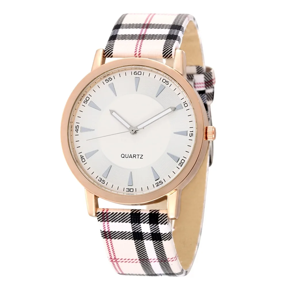 Fashion Casual Women\'s Quartz Watches Black White Dial Analog Ladies Wristwatch Leather Strap Simple Female Clock Gift for Women