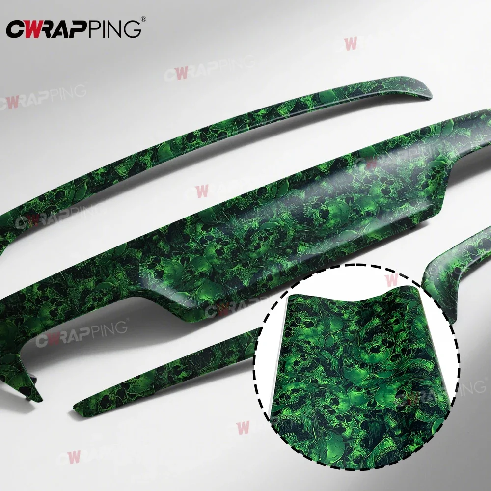 Vinyl Wrap Schädel Graffiti Aufkleber Camouflage Kreatives Muster Selbstklebende Farbwechsel Wasserdichte Körperdekoration Zubehör