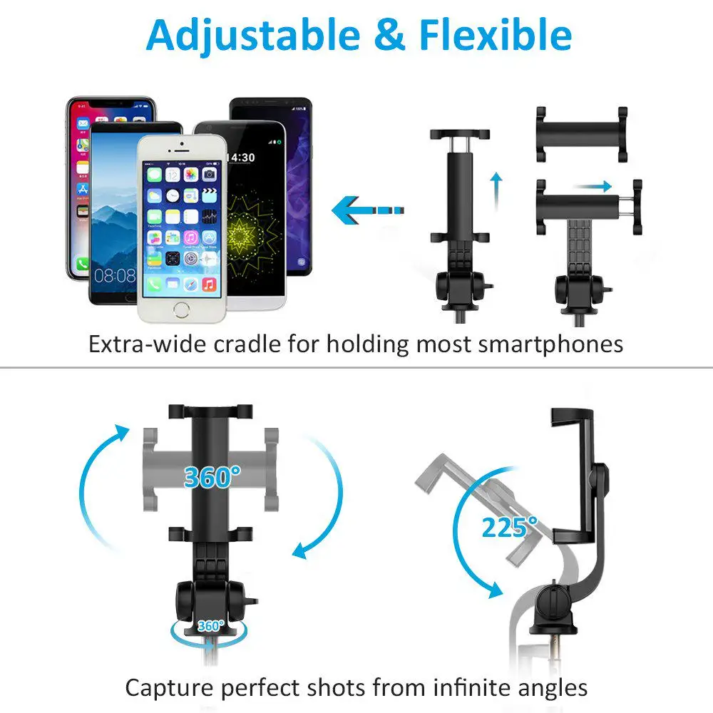 Selfie Stick Tripod Bluetooth For iPhone 15 Pro Max 14 Plus 13 Samsung Xiaomi Huawei Honor Smartphone Stand Holder Accessories