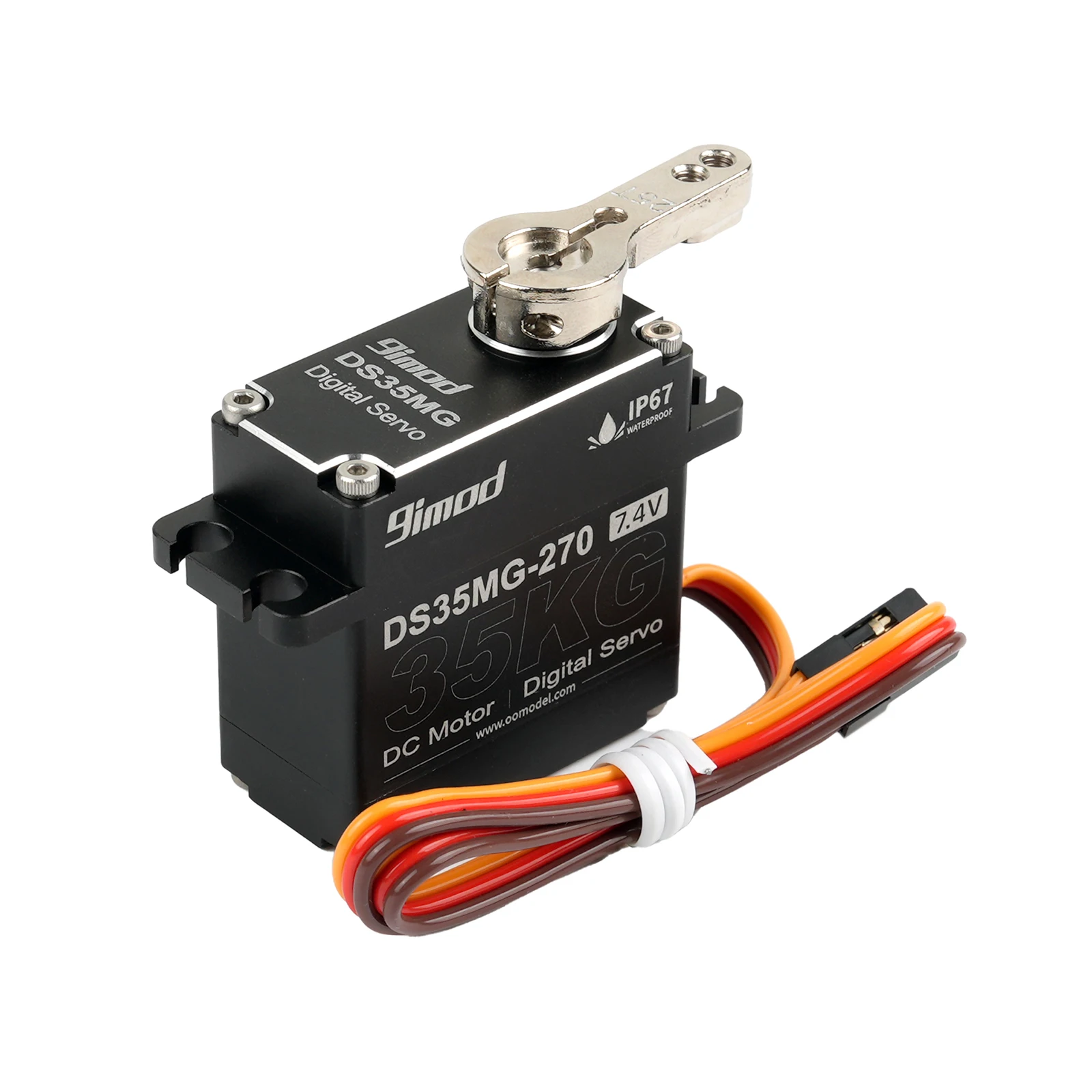 

Цифровой сервопривод DS35MG DS25MG 35 кг, IP67, с металлическим редуктором, 180/270 градусов, высокомоментный двигатель для радиоуправляемых машин 1:8, 1:10, краулеров, запчасти для DIY моделей