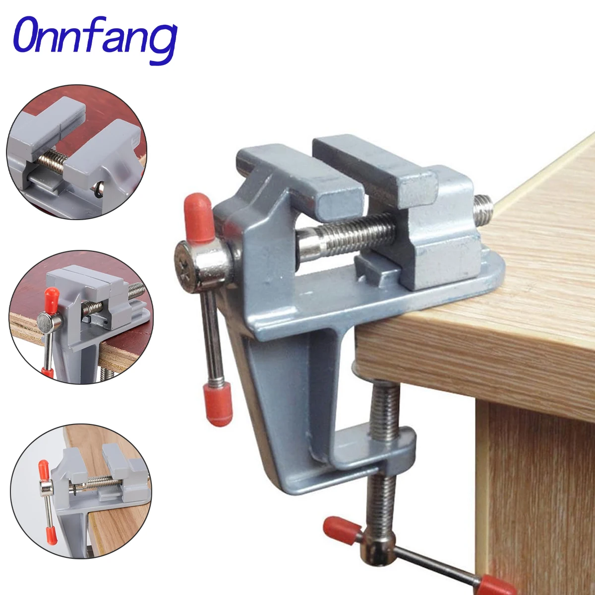 Mini Vise Aluminum Alloy Durable Multifunctional Small Table Clip  Bench Vice Craft Vise DIY Sculpture Craft Carving Tool