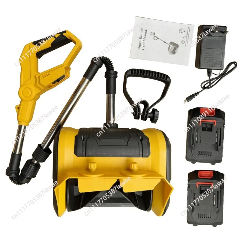 Lithium battery snow plow school courtyard household portable road cleaning hand push snow plow snow clearing