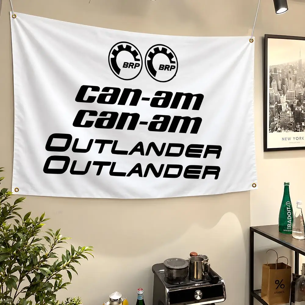 Brand C-Can-Am Maverick Defender ATV Flags Wall Hanging Flag Banners For Birthday Parties Outdoor Bedroom Dorm Room Decor