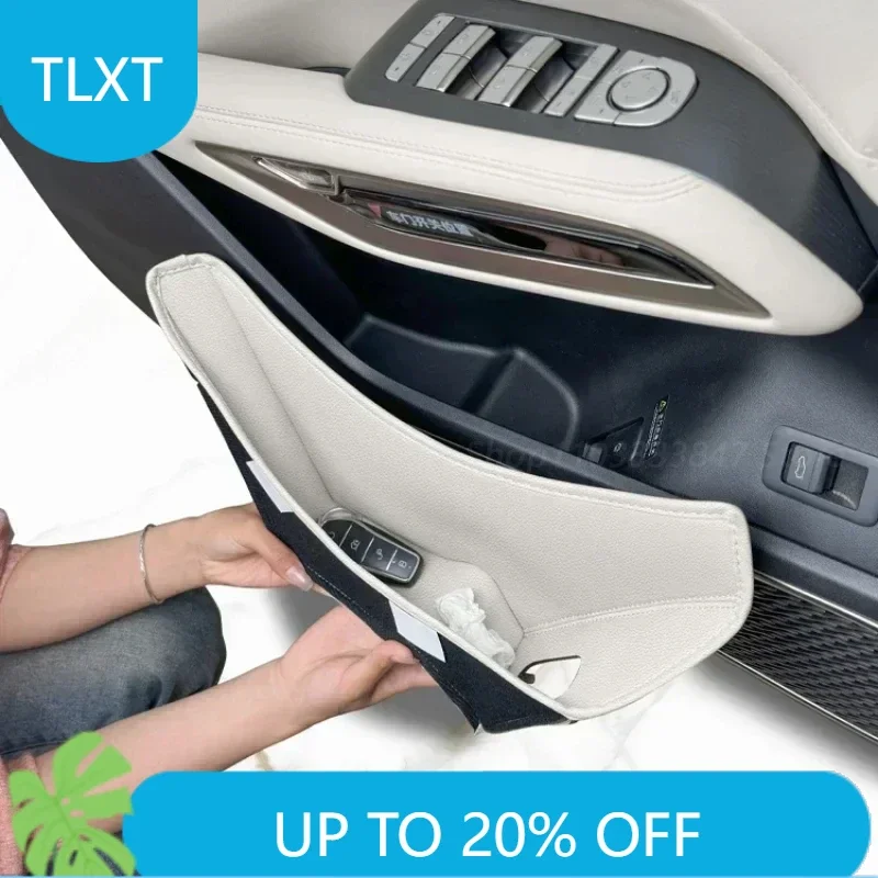 

For BYD Song L DMi/EV Door Storage Slot Pad Leather Protective Storage Bag Pocket Scratch-proof Interior Decoration Supplies