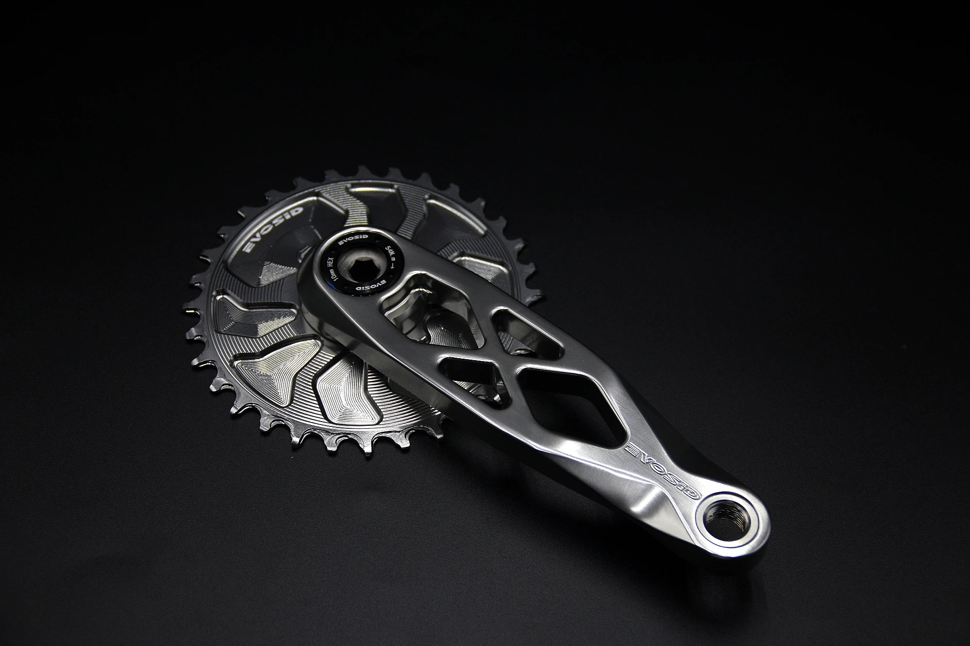 EVOSID MTB Fahrrad Kurbelgarnitur DUB 29mm Mountainbike Kurbel 165/170/175mm 3-nagel gerade Installation Kettenblatt für Enduro AM DH XC – Detail 7