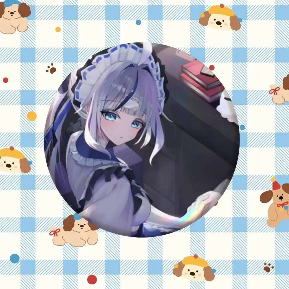 StelLive Aokumo Rin Game Badge Tinplate Meme Round Brooch for Hat Bag Creative Lapel Jewelry Accessories Gifts