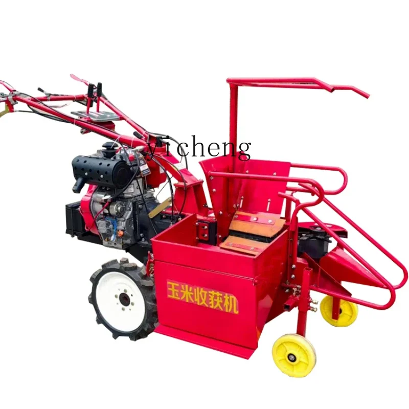 

ZF automatic new corn harvester small household new multi-function